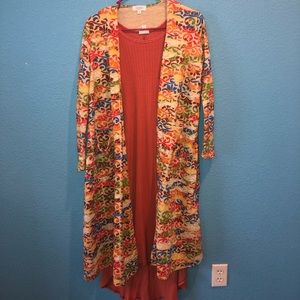 Lularoe Kimono and Dress set